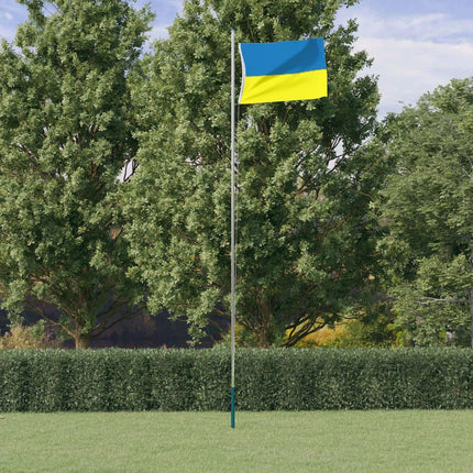Ukrainas flagga med mässingsöljetter 90x150 cm