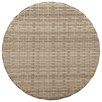 Bistrogrupp med dynor 3 delar beige konstrotting