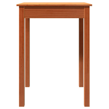 Konsolbord vaxbrun 55x55x75 cm massiv furu