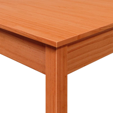Konsolbord vaxbrun 55x55x75 cm massiv furu