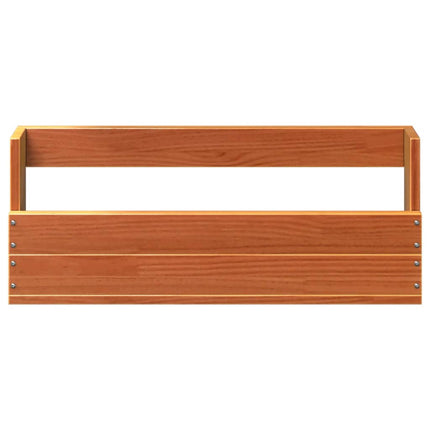 Väggmonterade skoställ 2 st vaxbrun 59x8,5x23,5 cm massivt furu