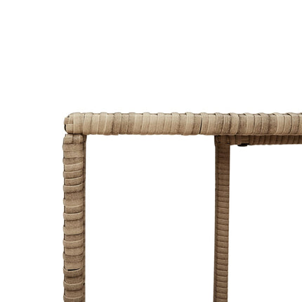 Förvaringshyllor 2 st beige konstrotting