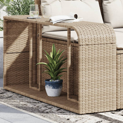 Förvaringshyllor 2 st beige konstrotting