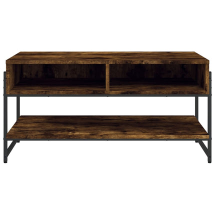 Soffbord rökfärgad ek 90x50x45 cm konstruerat trä