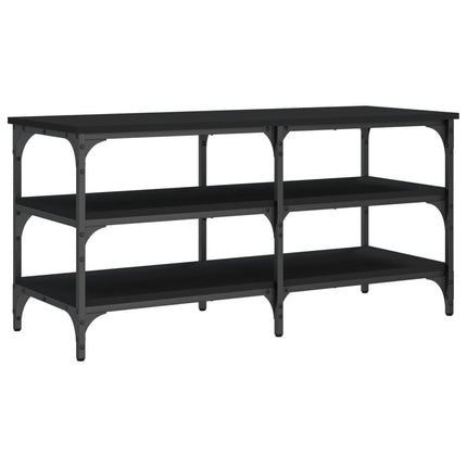 Skobänk svart 100x38,5x49 cm konstruerat trä