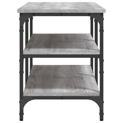Skobänk grå sonoma 100x38,5x49 cm konstruerat trä
