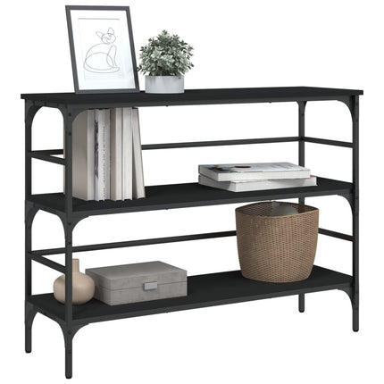 Konsolbord svart 100x32x75 cm konstruerat trä