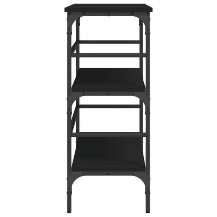 Konsolbord svart 100x32x75 cm konstruerat trä