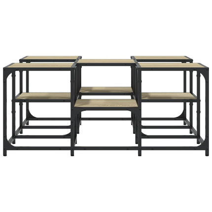 Soffbord sonoma-ek 91x91x40 cm konstruerat trä