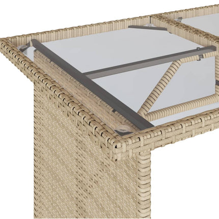 Soffgrupp för trädgården med dynor 6 delar beige konstrotting