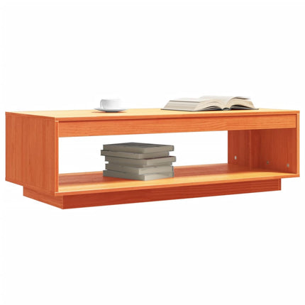 Soffbord vaxbrun 110x50x33,5 cm massiv furu