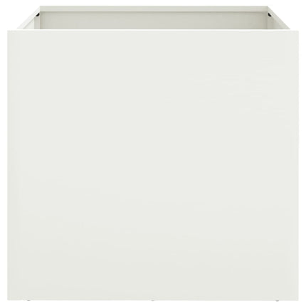 Odlingslådor 2 st vit 42x40x39 cm stål