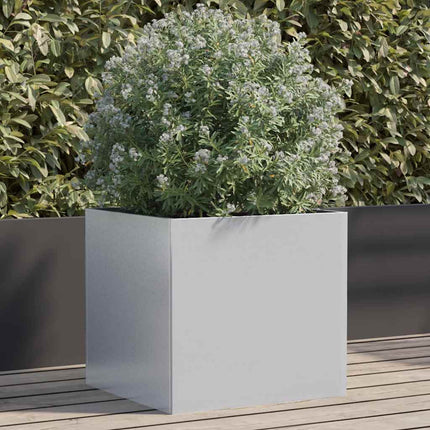 Odlingslåda silver 42x40x39 cm galvaniserat stål