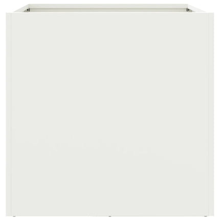 Odlingslåda vit 49x47x46 cm kallvalsat stål