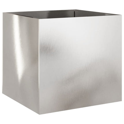 Odlingslåda silver 49x47x46 cm rostfritt stål