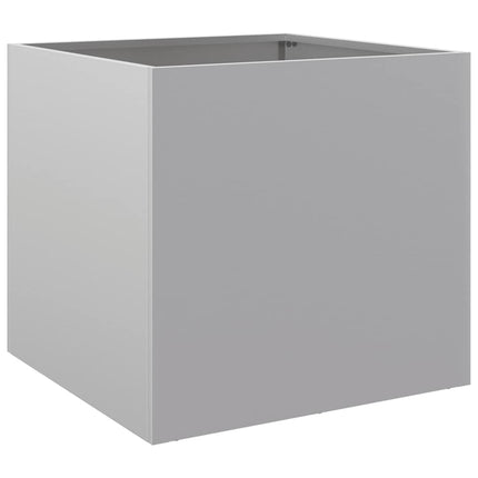 Odlingslådor 2 st silver 49x47x46 cm galvaniserat stål