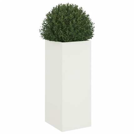 Odlingslåda vit 32x29x75 cm kallvalsat stål