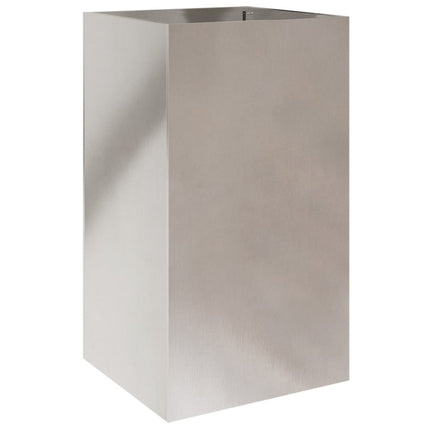 Odlingslåda silver 42x38x75 cm rostfritt stål