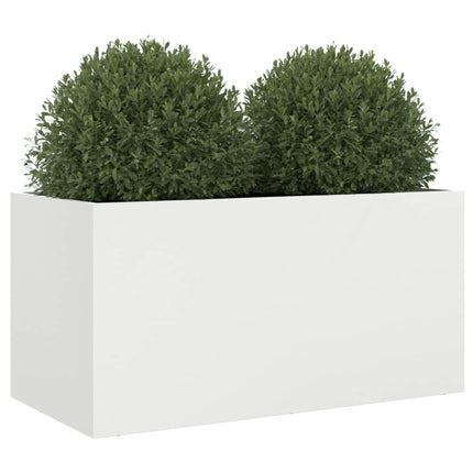 Odlingslåda vit 62x30x29 cm stål