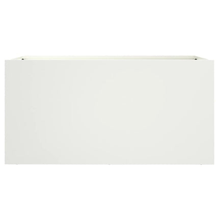 Odlingslåda vit 62x30x29 cm stål
