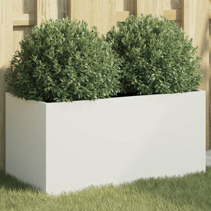 Odlingslåda vit 62x30x29 cm stål