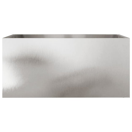 Odlingslåda silver 62x30x29 cm rostfritt stål