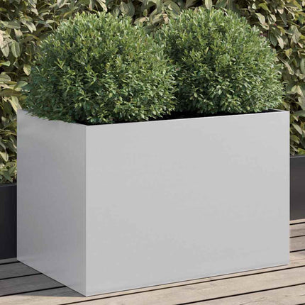 Odlingslåda silver 62x40x39 cm galvaniserat stål