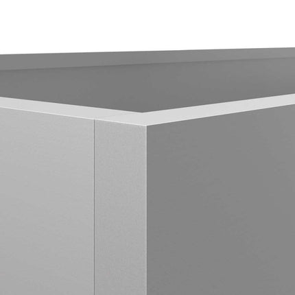 Odlingslåda silver 62x47x46 cm galvaniserat stål
