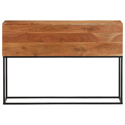 Konsolbord 110x30x75 cm massivt akaciaträ och järn