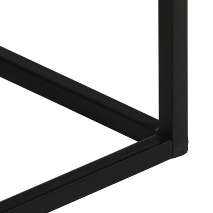 Konsolbord 110x30x75 cm massivt akaciaträ och järn