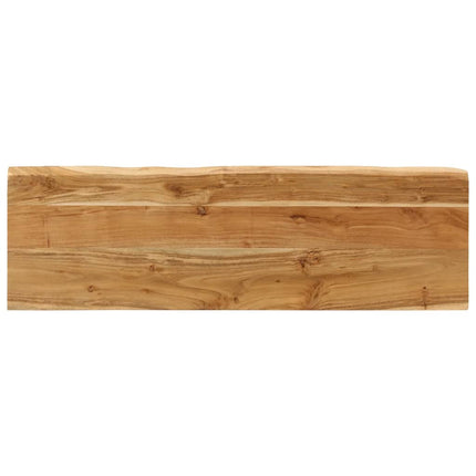 Bänk med levande kant 105 cm massivt akaciaträ