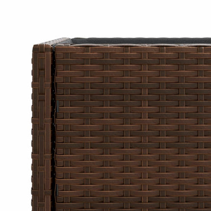 Odlingslådor med hylla 2 st brun 90x40x75 cm konstrotting