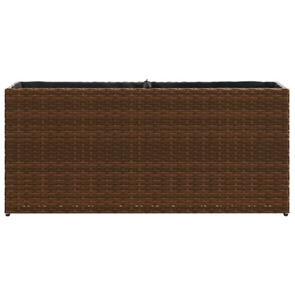 Odlingslådor med 2 krukor 2 st brun 90x20x40 cm konstrotting