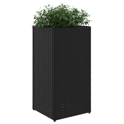 Odlingslådor 2 st svart 30x30x60 cm konstrotting