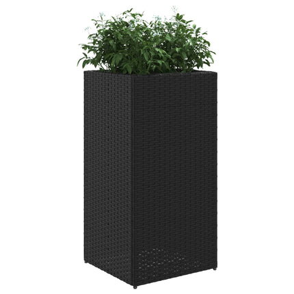Odlingslådor 2 st svart 40x40x80 cm konstrotting