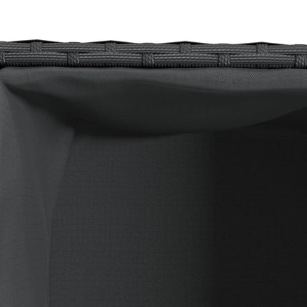 Odlingslådor med 2 krukor 2 st svart 72x30x32 cm konstrotting