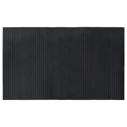 Matta rektangulär svart 60x100 cm bambu