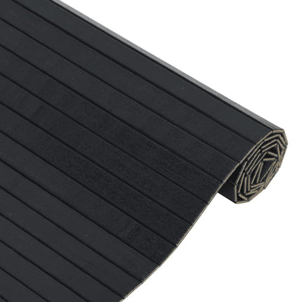 Matta rektangulär svart 60x100 cm bambu