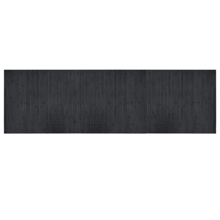Matta rektangulär grå 60x200 cm bambu