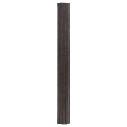 Matta rektangulär mörkbrun 60x200 cm bambu