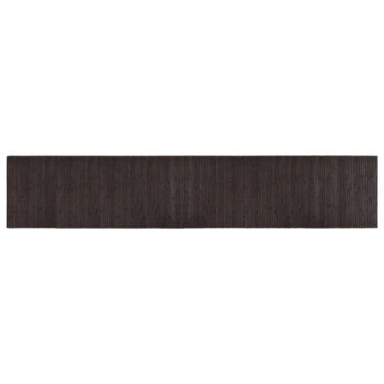 Matta rektangulär mörkbrun 60x300 cm bambu