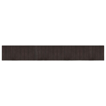 Matta rektangulär mörkbrun 60x400 cm bambu