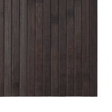 Matta rektangulär mörkbrun 60x400 cm bambu