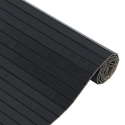 Matta rektangulär svart 70x100 cm bambu