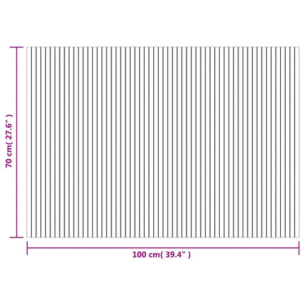 Matta rektangulär ljus naturlig 70x100 cm bambu