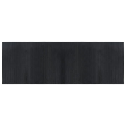 Matta rektangulär svart 70x200 cm bambu