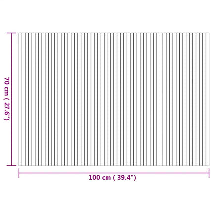 Matta rektangulär naturlig 70x200 cm bambu