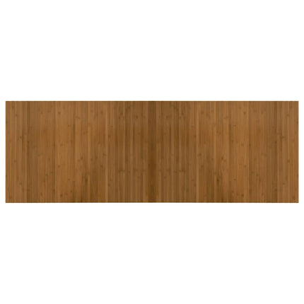 Matta rektangulär brun 70x200 cm bambu