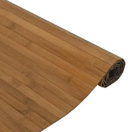 Matta rektangulär brun 70x200 cm bambu