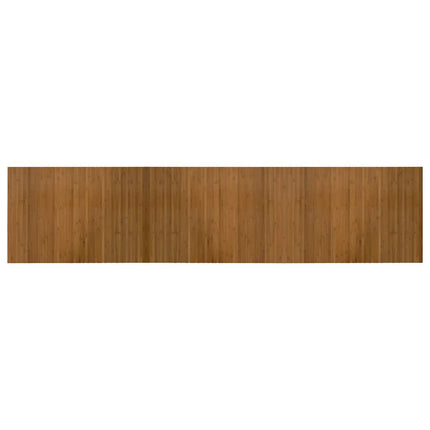 Matta rektangulär brun 70x300 cm bambu